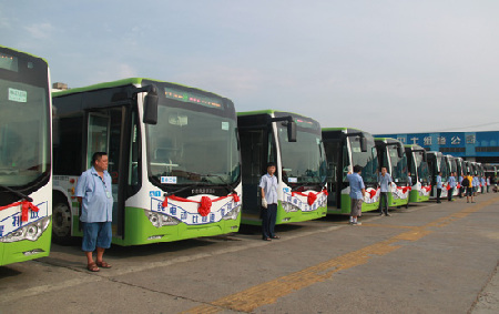 長沙電動公交上路