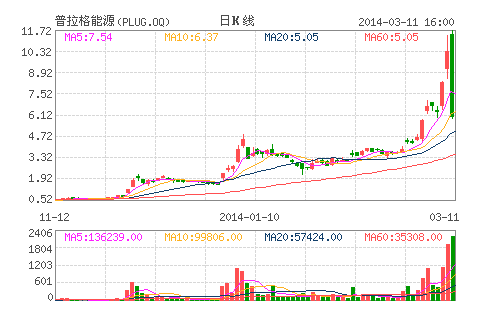 華爾街熱捧燃料電池 普拉格能源五天暴漲67%