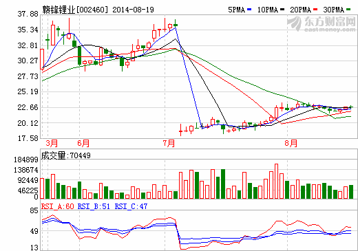 贛鋒鋰業(yè)：上半年凈利潤實現(xiàn)3913萬 同比增長12%