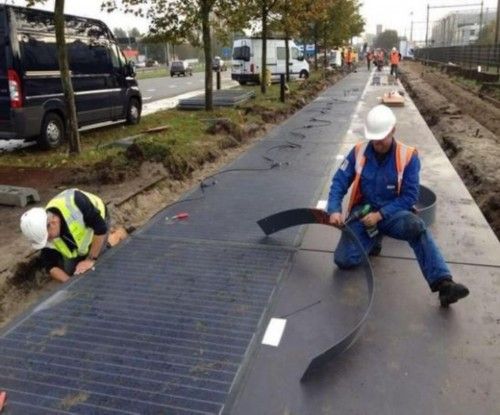 荷蘭建太陽能供電自行車跑道。