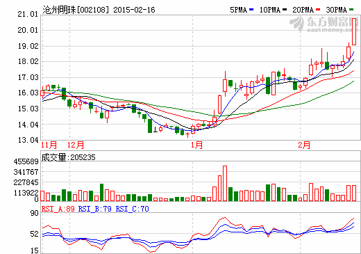 滄州明珠：下游新能源汽車大放量 上游隔膜受益