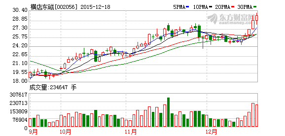 橫店東磁：擬投資年產1億支18650鋰電池項目