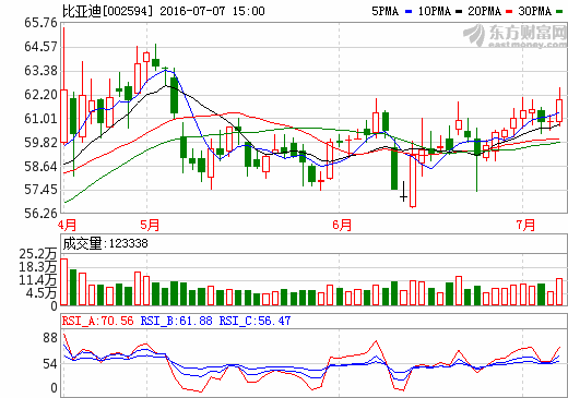 比亞迪：去年凈利28.2億元 新能源汽車占比四分之一