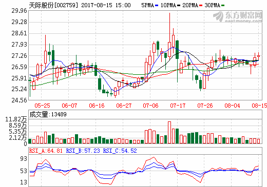 天際股份上半年?duì)I收4.61億元 新泰材料生產(chǎn)六氟磷酸鋰849噸