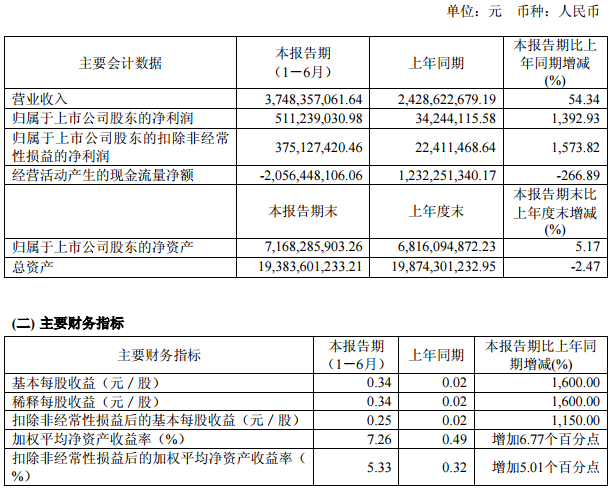 冠城大通主要會(huì)計(jì)數(shù)據(jù)和財(cái)務(wù)指標(biāo)