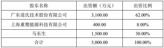 出資和持股比例