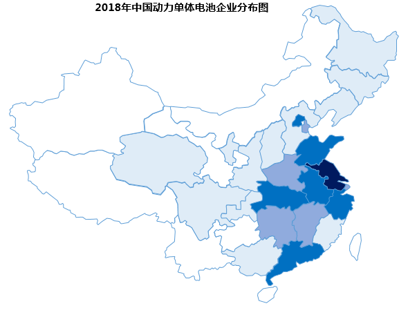 中國動力電池與消費(fèi)類電池企業(yè)分布圖