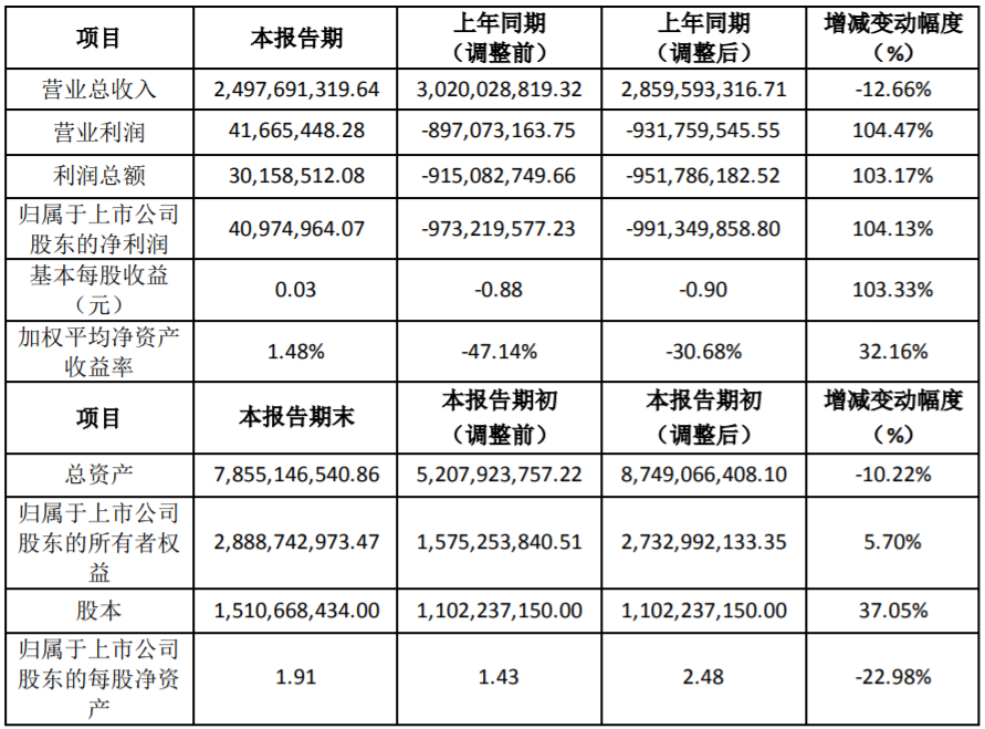 露笑科技2019年度主要財(cái)務(wù)數(shù)據(jù)和指標(biāo)（單位：元）