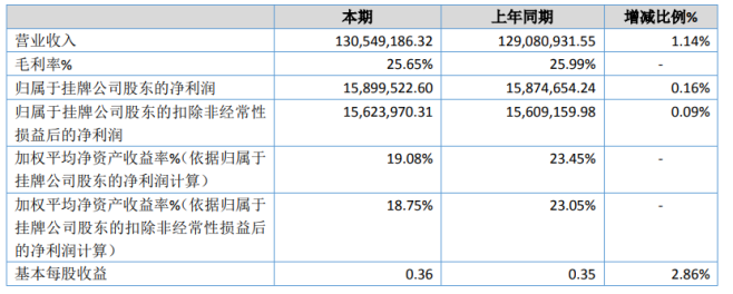 中天新能2020年主要會(huì)計(jì)數(shù)據(jù)（單位：元）