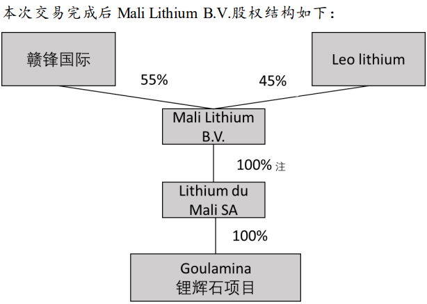 贛鋒鋰業(yè)將取得Mali Lithium B.V.的控制權(quán)