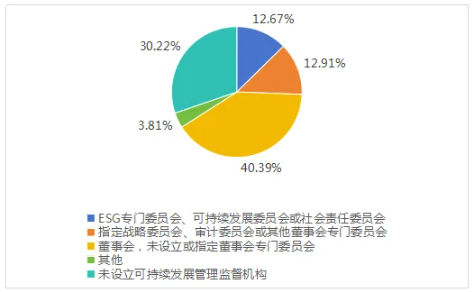 圖2 上市公司負(fù)責(zé)管理監(jiān)督可持續(xù)發(fā)展工作的機(jī)構(gòu)